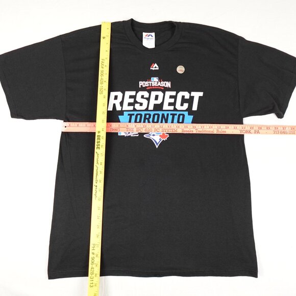 NEW 2016 Toronto Blue Jays Division Series Clincher Respect Baseball Tee Shirt - Picture 6 of 7